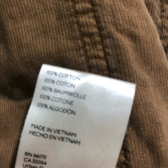 Free People Baby Corduroy Button Down Oversize Collared Long Sleeve Shirt M - Picture 11 of 13